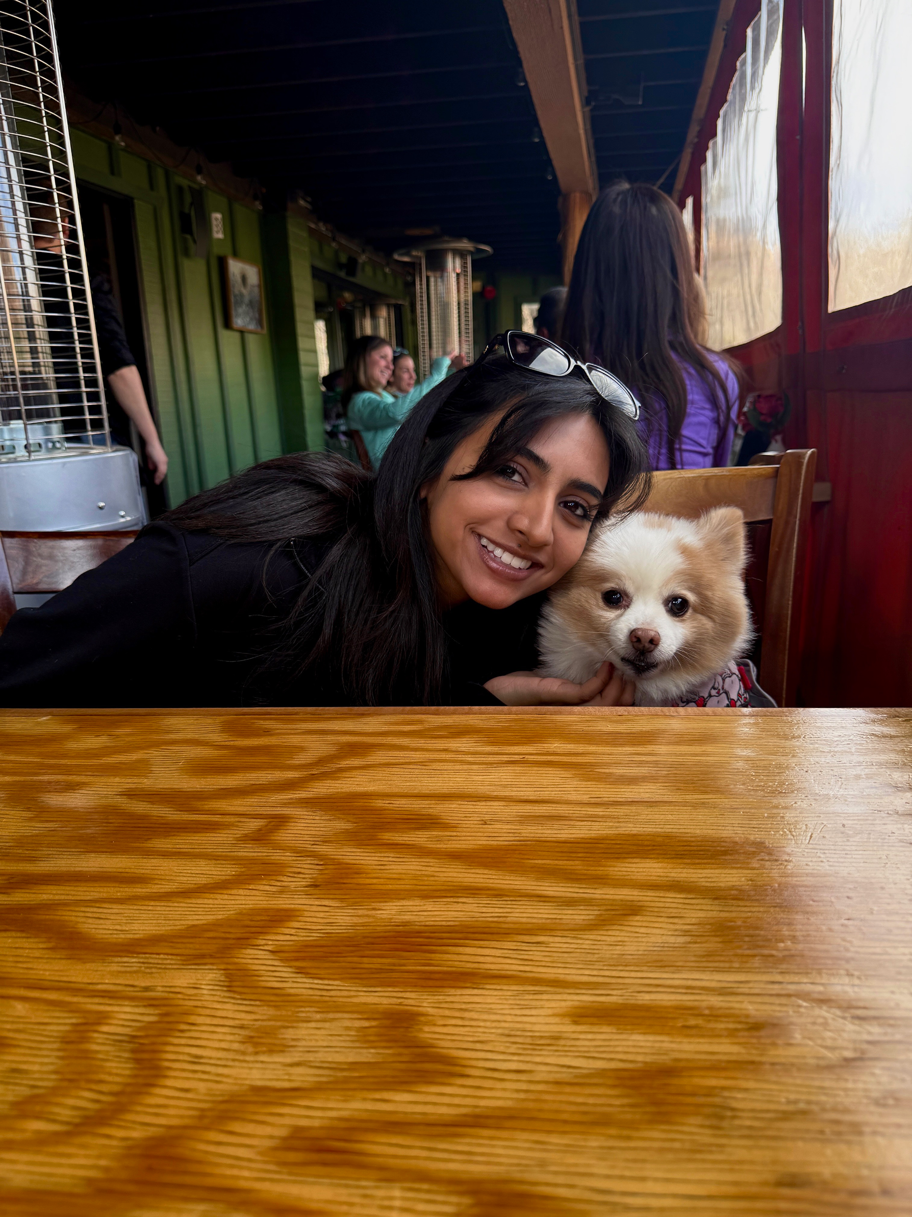 Lunch in Sedona with Fluffy